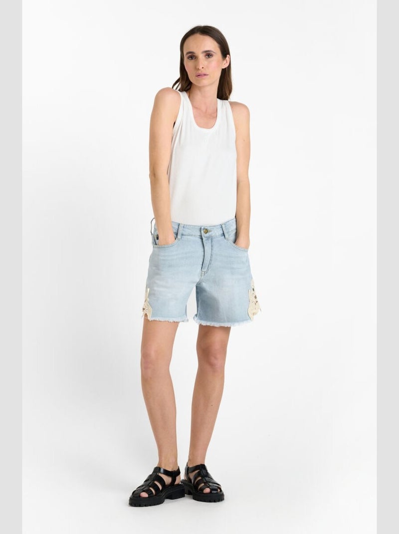 Short LACE en jeans 'Le Temps Des Cerises' Bleu - Kiabi