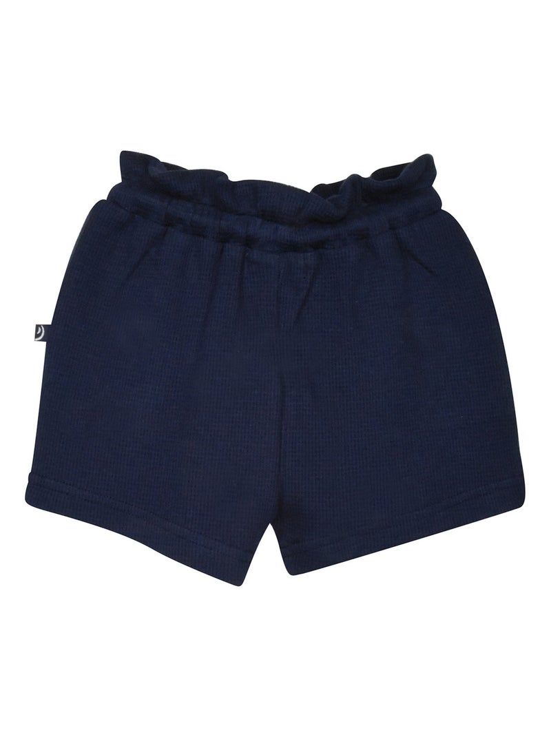 SHORT LAONIE MAILLE FANTAISIE ENFANT Bleu - Kiabi