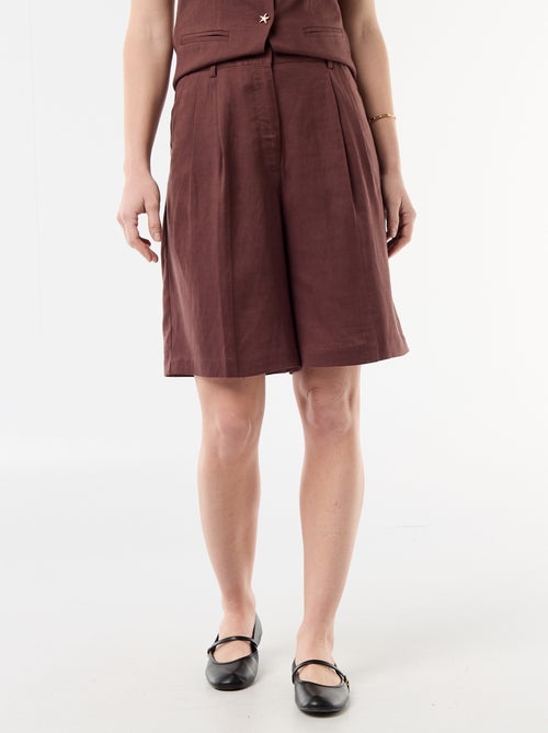 Short large à pinces - Kiabi