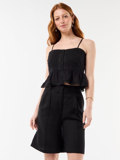 Short large à pinces - Kiabi
