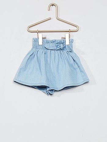 Short large en denim