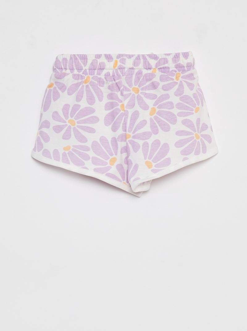 Short léger à imprimé BLANC - Kiabi