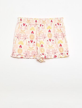 Short léger à volants