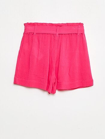Short léger avec nœud uni