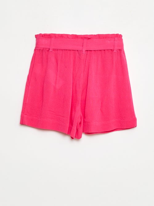 Short léger avec nœud uni - Kiabi