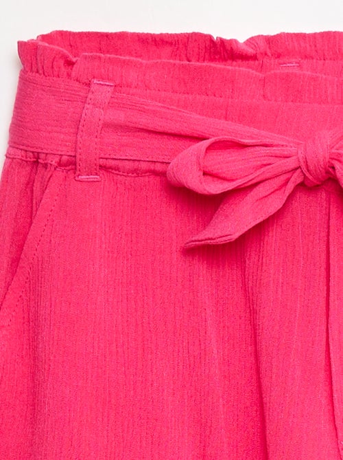 Short léger avec nœud uni - Kiabi