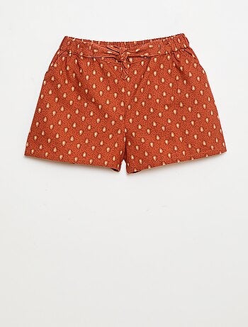 Short léger en coton