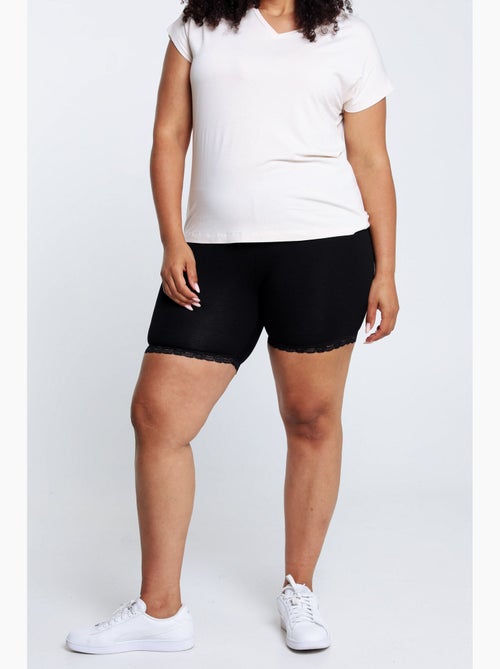 Short legging en viscose détail dentelle PAPRIKA - Kiabi