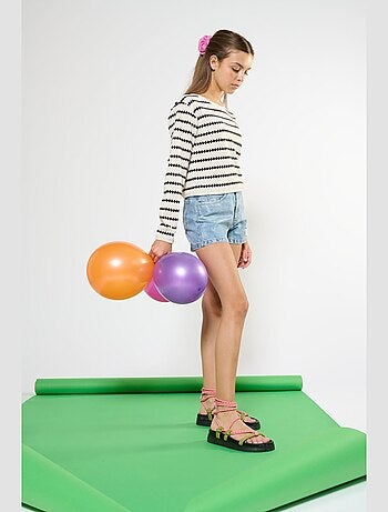 Short LEMA en jeans 'Le Temps Des Cerises'