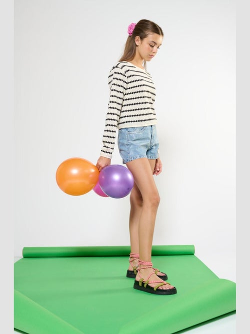 Short LEMA en jeans 'Le Temps Des Cerises' - Kiabi