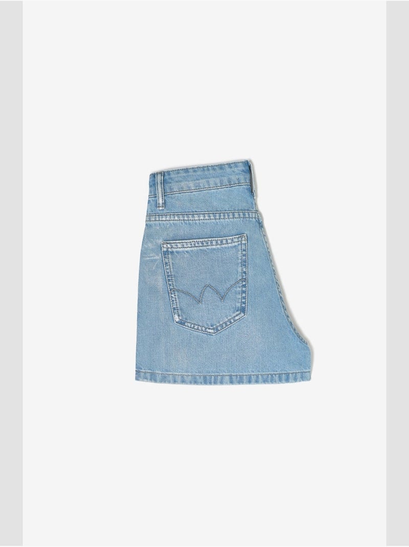 Short lema en jeans 'le temps des cerises' Bleu - Kiabi