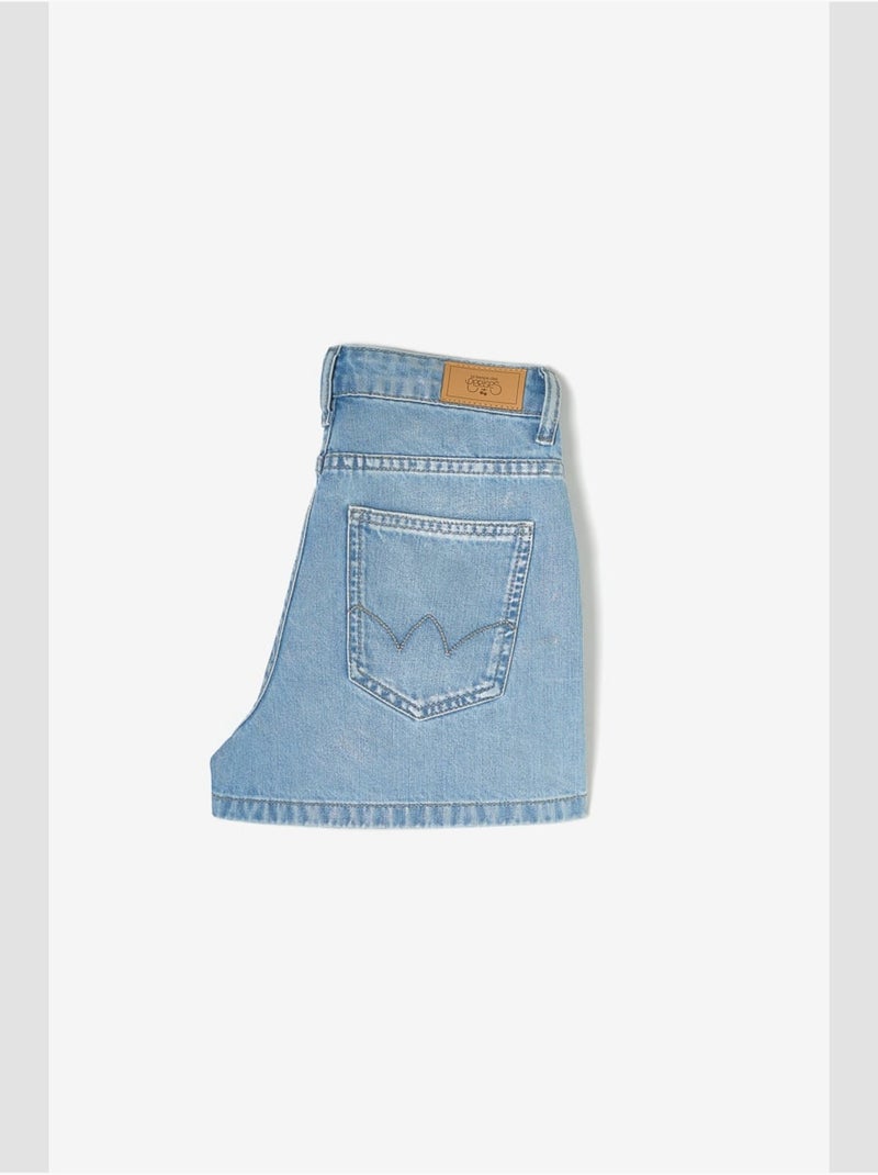 Short lema en jeans 'le temps des cerises' Bleu - Kiabi