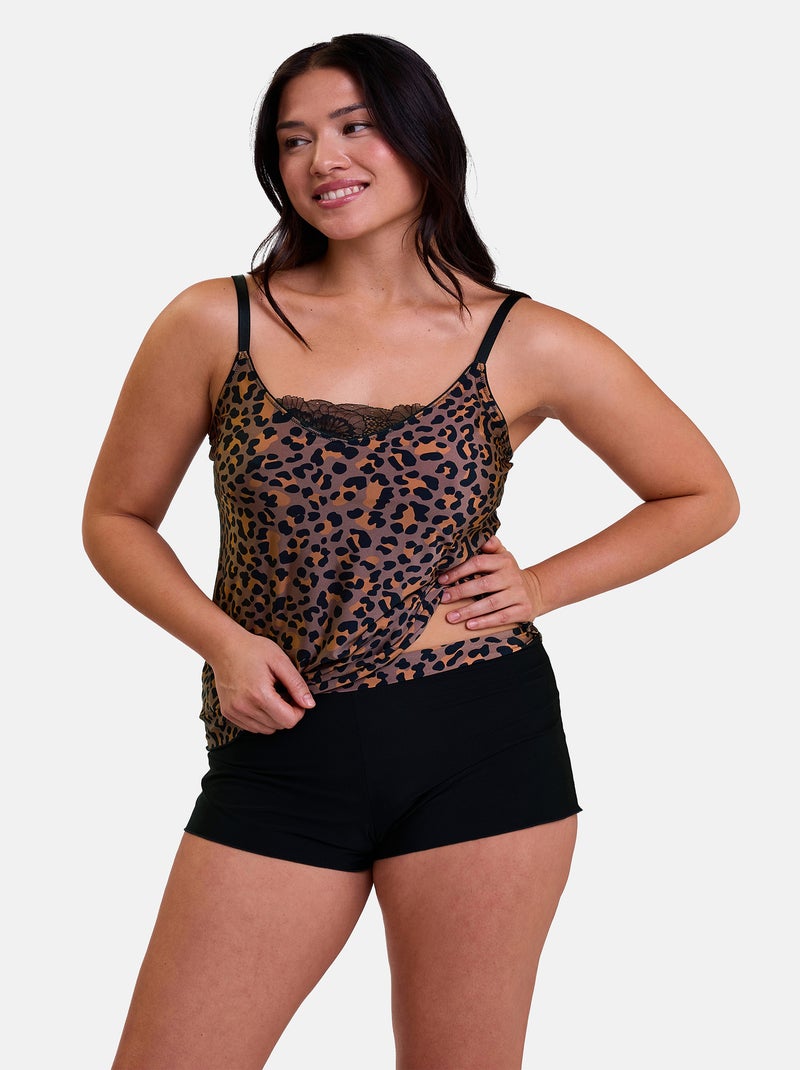Short Léna Sans Complexe Noir Marron - Kiabi