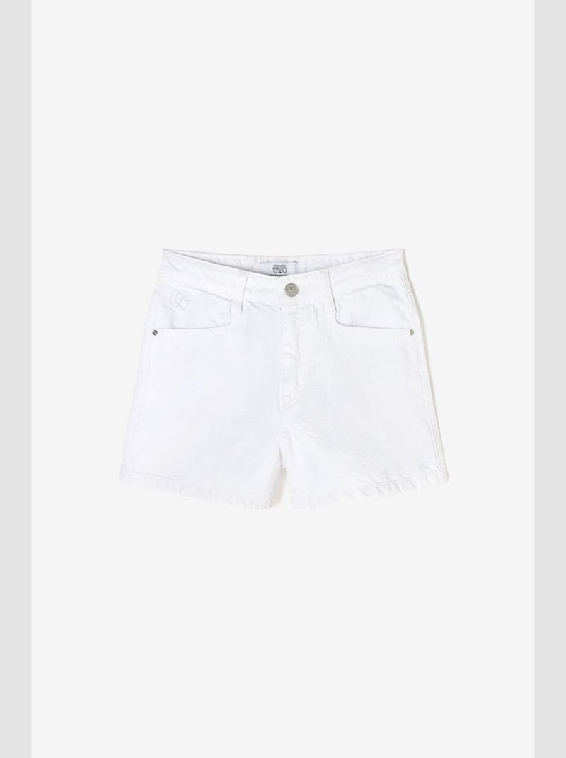 Short LIVA en jeans 'Le Temps Des Cerises' Blanc - Kiabi