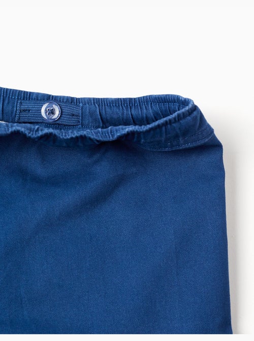 Short long cargo en sergé avec cordon de serrage - Kiabi