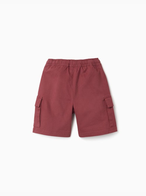 Short long cargo en sergé avec cordon de serrage - Kiabi