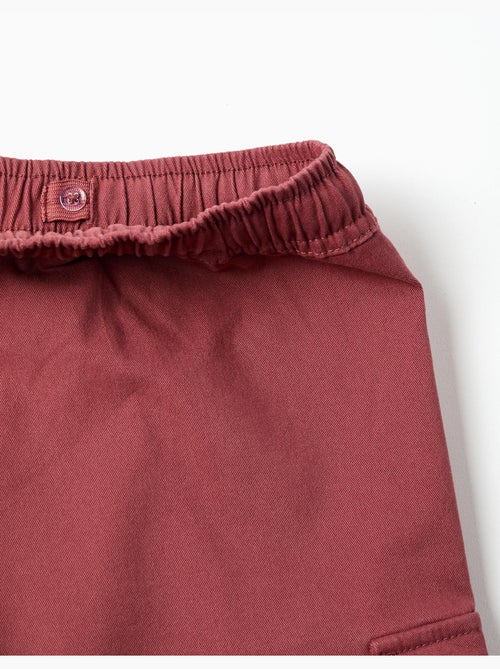 Short long cargo en sergé avec cordon de serrage - Kiabi