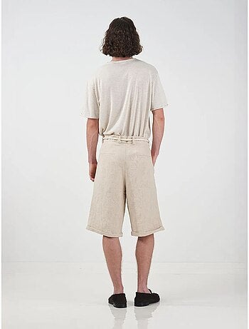 Short long décontracté en coton pour homme giesto