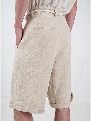 Short long décontracté en coton pour homme giesto