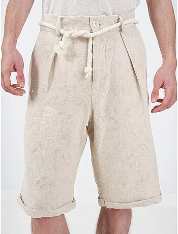Short long décontracté en coton pour homme giesto