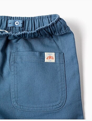 Short long en coton avec cordon de serrage Carolina Celas x Zippy