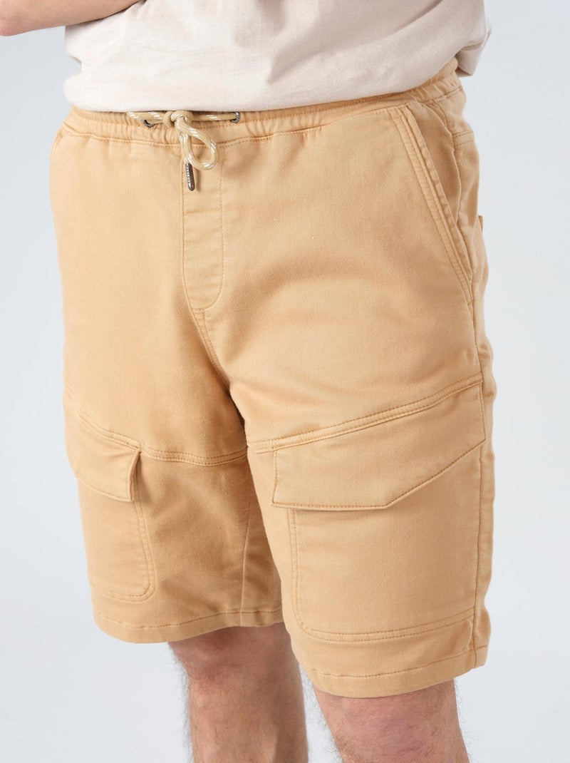 Short loose cargo camel 'Deeluxe' Marron cappuccino - Kiabi