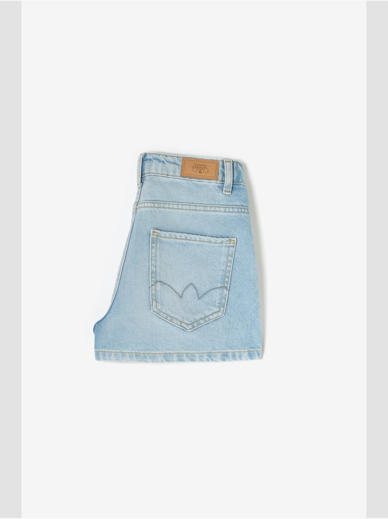 Short loua en jeans 'le temps des cerises' Bleu - Kiabi