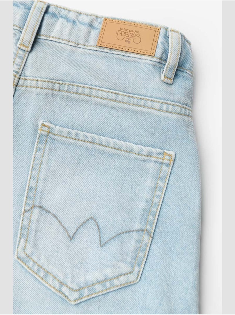 Short loua en jeans 'le temps des cerises' Bleu - Kiabi
