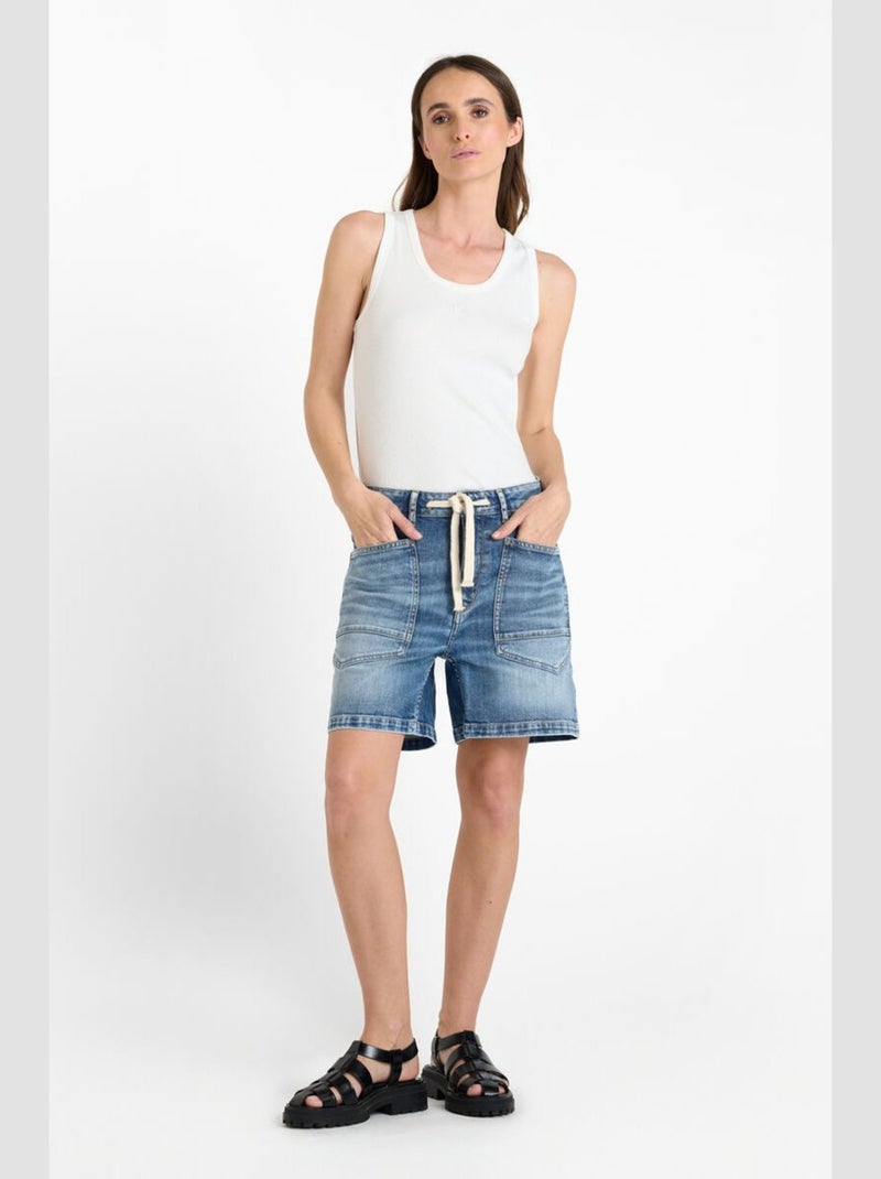 Short MADO en jeans 'Le Temps Des Cerises' Bleu - Kiabi