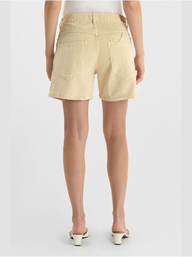 Short MADO en jeans 'Le Temps Des Cerises' Jaune - Kiabi