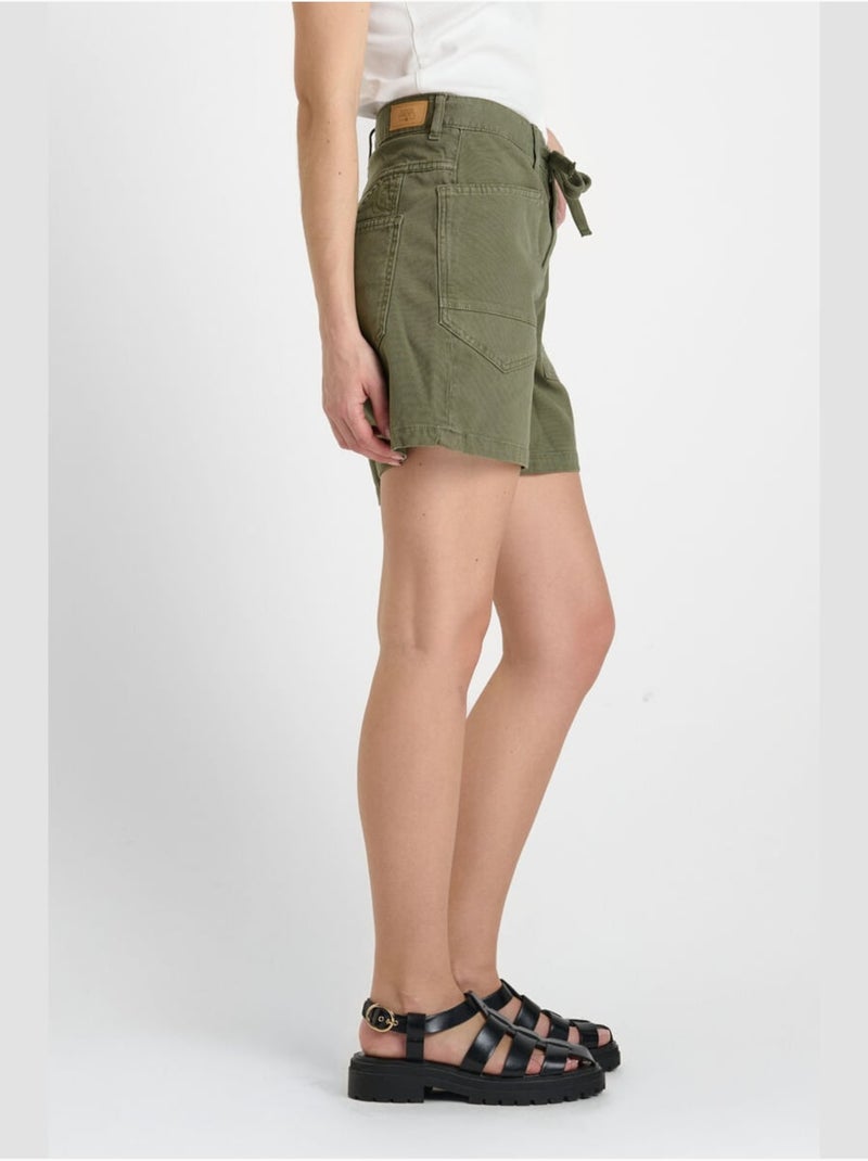 Short MADO en jeans 'Le Temps Des Cerises' Kaki - Kiabi