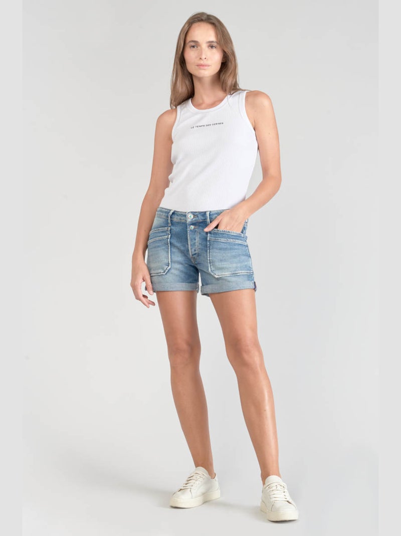 Short MADRAGUE en jeans 'Le Temps Des Cerises' Bleu - Kiabi