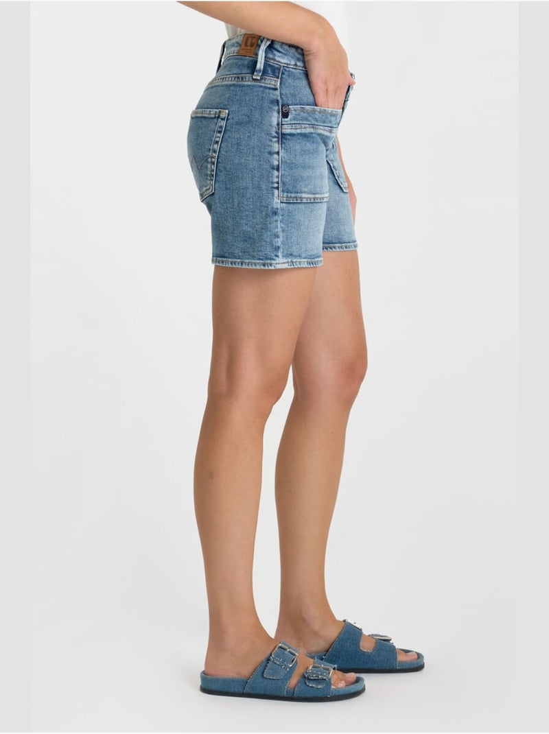 Short MARGOT en jeans 'Le Temps Des Cerises' Bleu - Kiabi