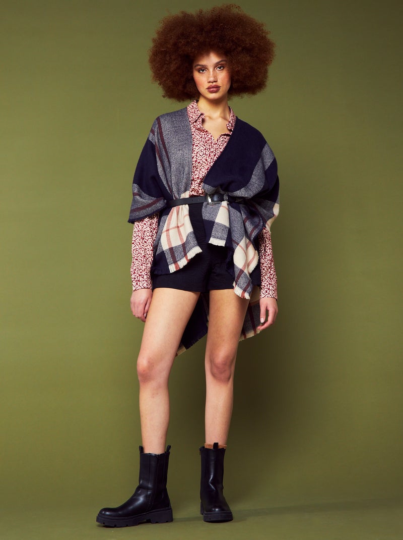 Soldes d'hiver 2026 : Nek Short Noir Mat Matelassé avec Zip - L