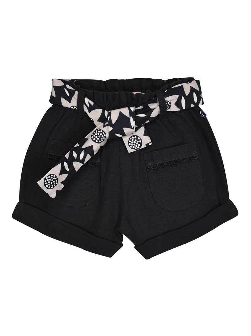 SHORT MELISSA LES GRANDS DE SUCRE D'ORGE Noir - Kiabi