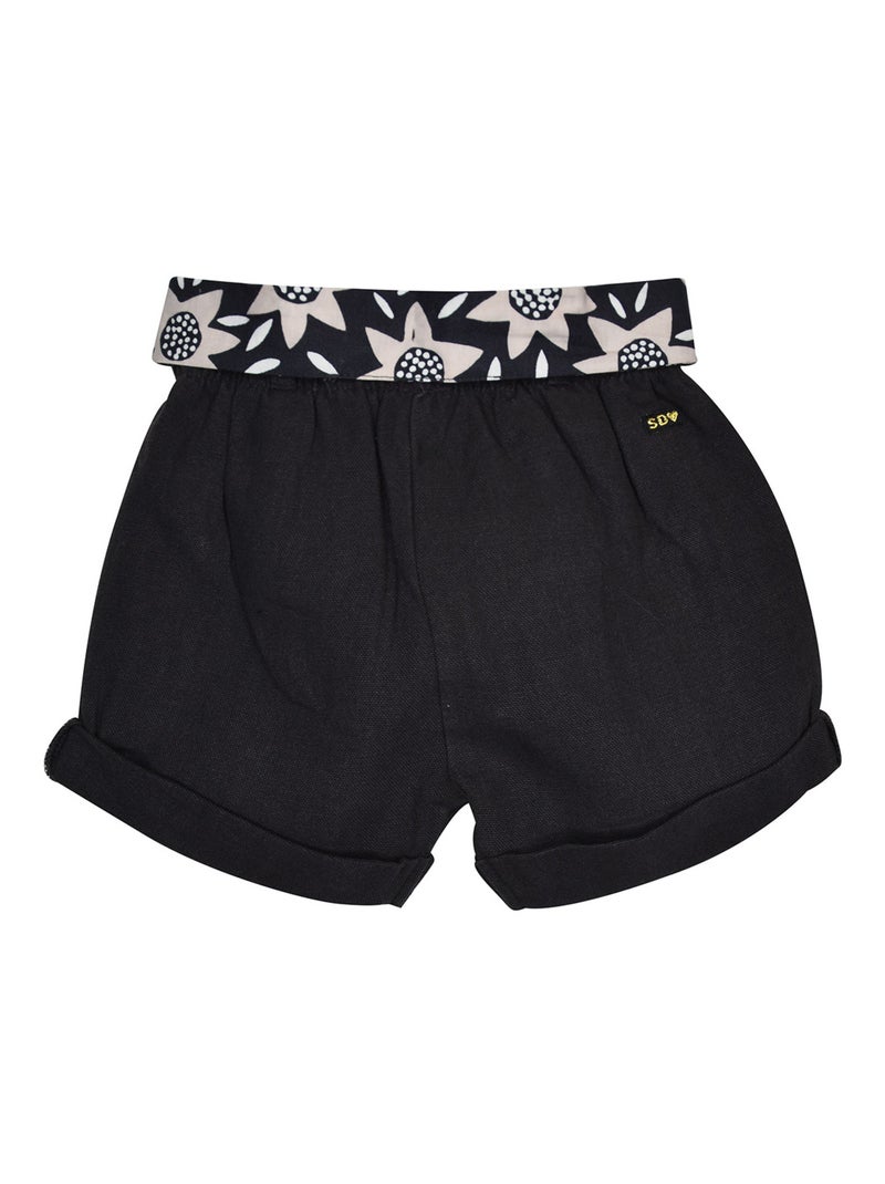 SHORT MELISSA LES GRANDS DE SUCRE D'ORGE Noir - Kiabi