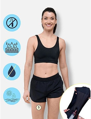 Short Menstruel Sport & Maillot bain Menstruel | Femme & Ado |Flux Moyen | GIA