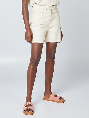 Short mi-cuisse en coton