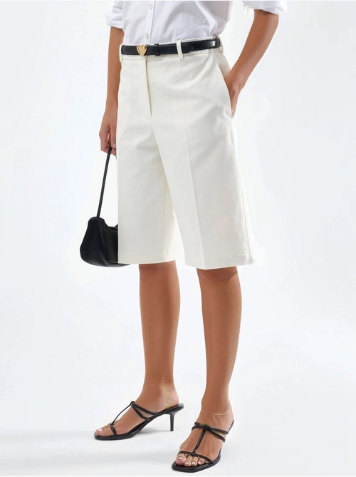 Short mi-long à jambes larges et coupe confortable - Kiabi