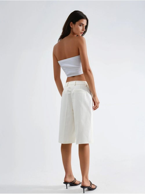 Short mi-long à jambes larges et coupe confortable - Kiabi