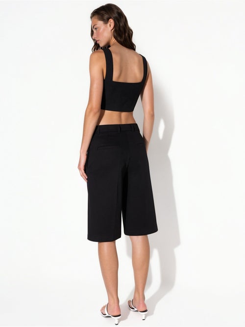Short mi-long à jambes larges et coupe confortable - Kiabi