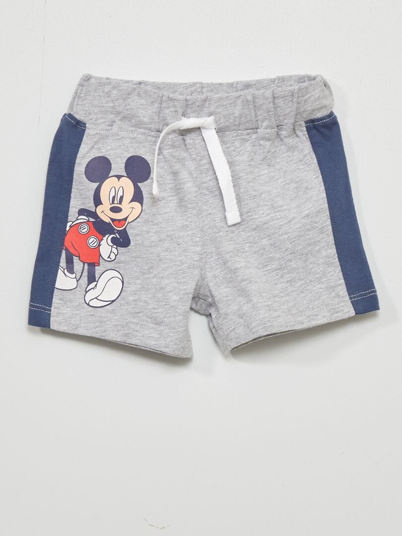 Short 'Mickey' 'Disney' gris - Kiabi