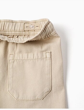Short midi cargo en coton avec cordon