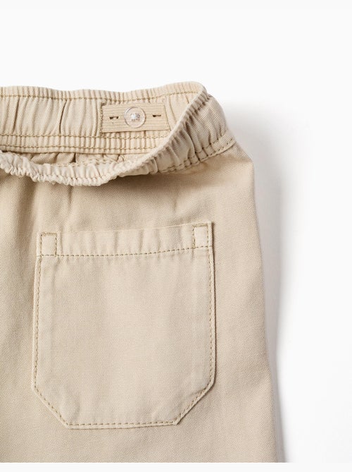 Short midi cargo en coton avec cordon - Kiabi