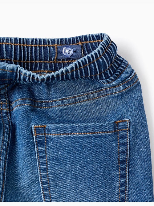 Short midi en jean à enfiler avec cordon - Kiabi Short midi en jean à enfiler avec cordon - Kiabi