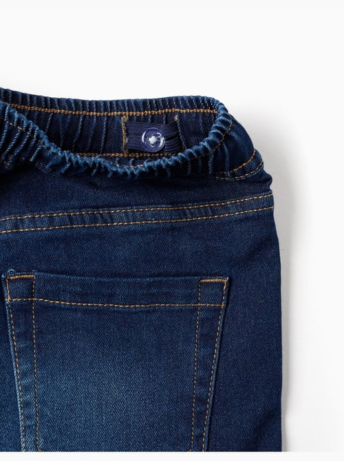 Short midi en jean à enfiler avec cordon - Kiabi Short midi en jean à enfiler avec cordon - Kiabi