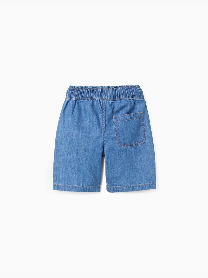 Short midi en jean à enfiler Bleu Bleu - Kiabi
