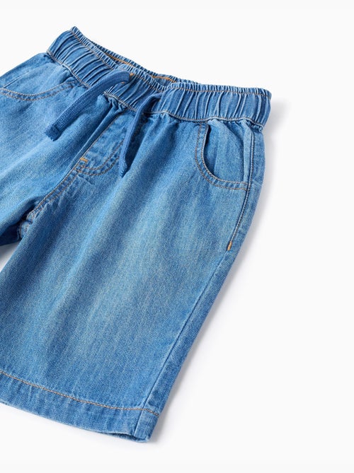 Short midi en jean à enfiler - Kiabi