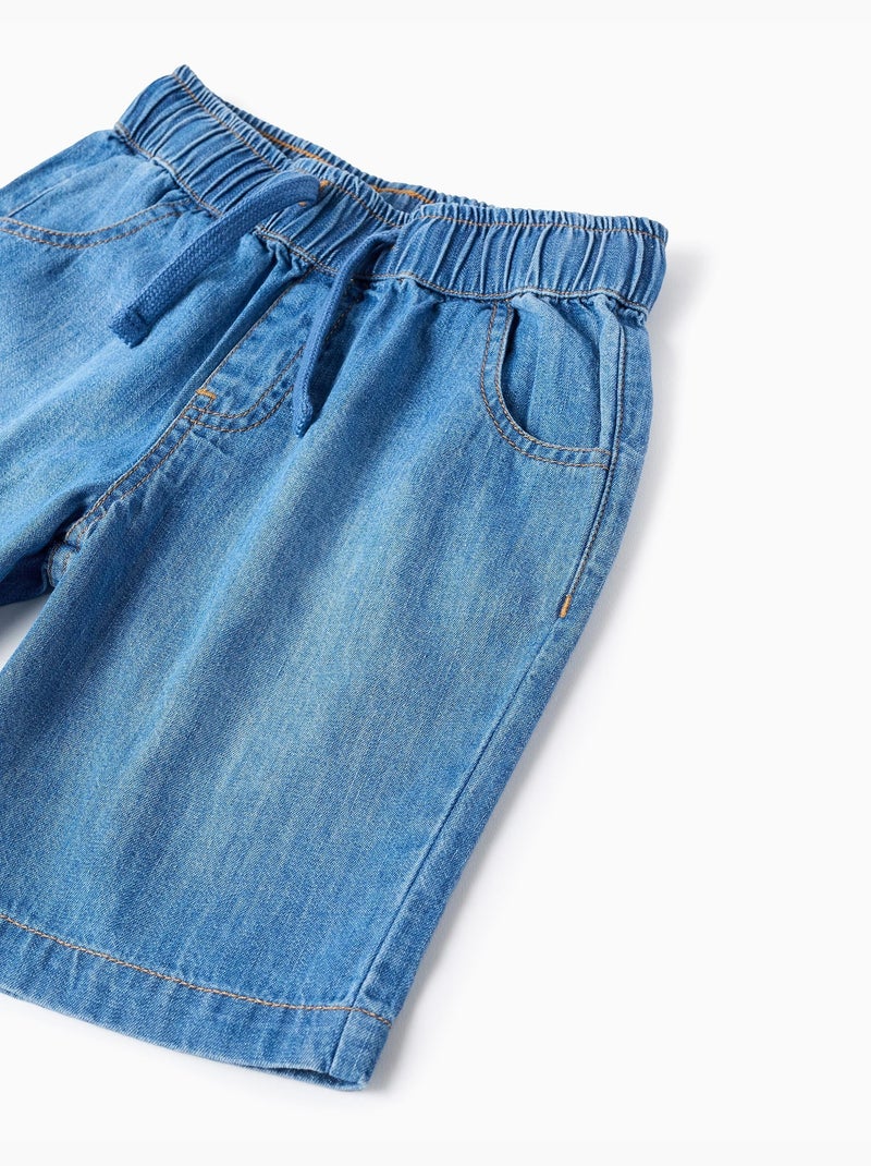 Short midi en jean à enfiler Bleu Bleu - Kiabi