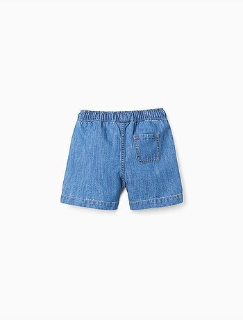 Short midi en jean à enfiler